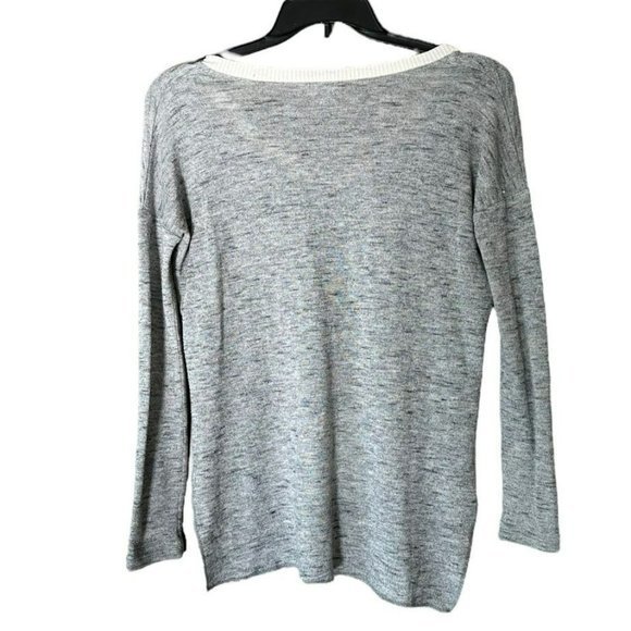 Aritzia Wilfred Heathered Gray‎ Sherbrooke Light Oversized Sweater Womens XXS - Picture 2 of 4